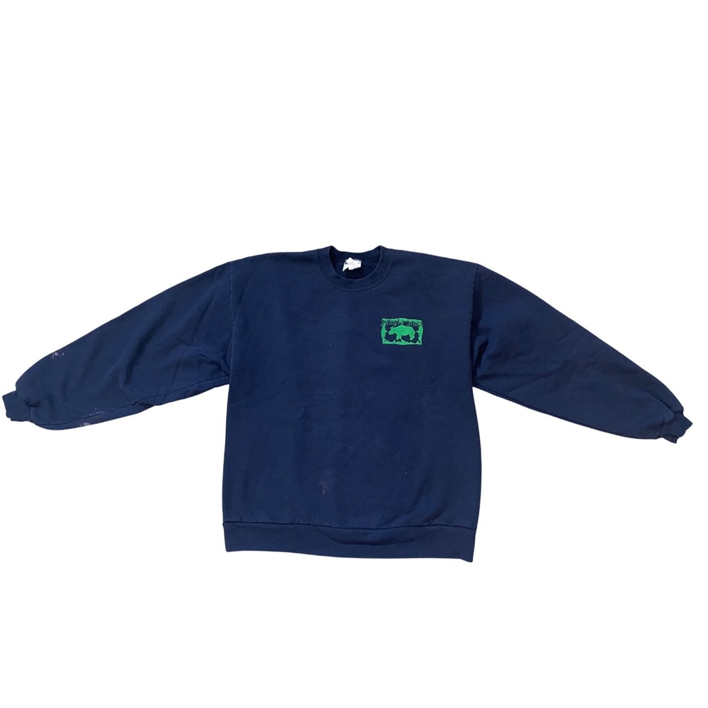 Vintage Y2K Jungle Jims Columbia SC Five Points Sweatshirt Navy Crewneck‎ Size L